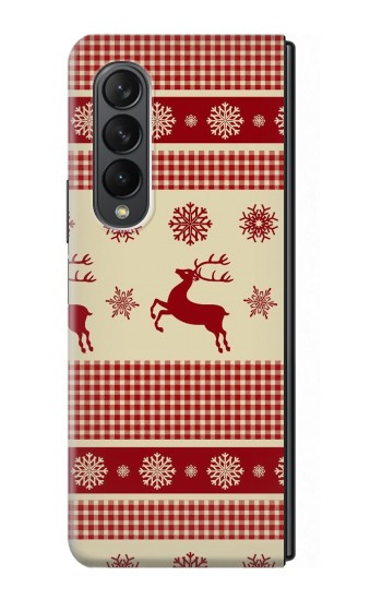 S2310 Noël Rennes neige Etui Coque Housse pour Samsung Galaxy Z Fold 3 5G