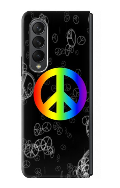S2356 Signe de paix Etui Coque Housse pour Samsung Galaxy Z Fold 3 5G
