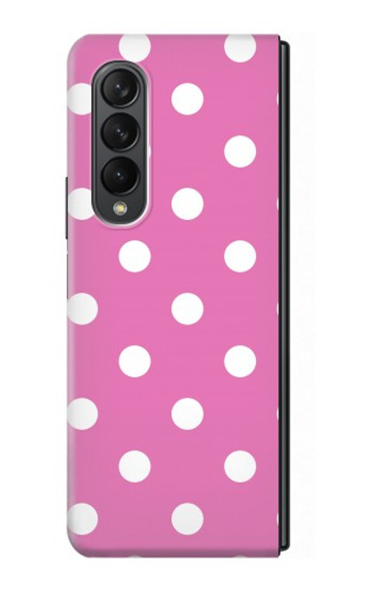 S2358 Rose à pois Etui Coque Housse pour Samsung Galaxy Z Fold 3 5G