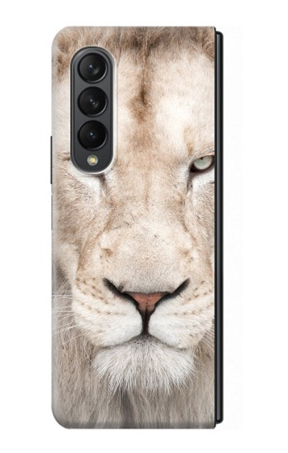 S2399 Lion Visage Etui Coque Housse pour Samsung Galaxy Z Fold 3 5G