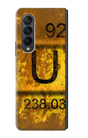 S2447 Vieux nucléaire d'uranium Rusty déchets Baril Etui Coque Housse pour Samsung Galaxy Z Fold 3 5G
