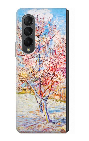 S2450 Van Gogh Fleur de Pêcher Etui Coque Housse pour Samsung Galaxy Z Fold 3 5G