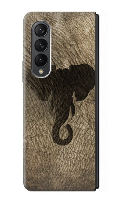 S2516 Elephant Peau Imprimé graphique Etui Coque Housse pour Samsung Galaxy Z Fold 3 5G