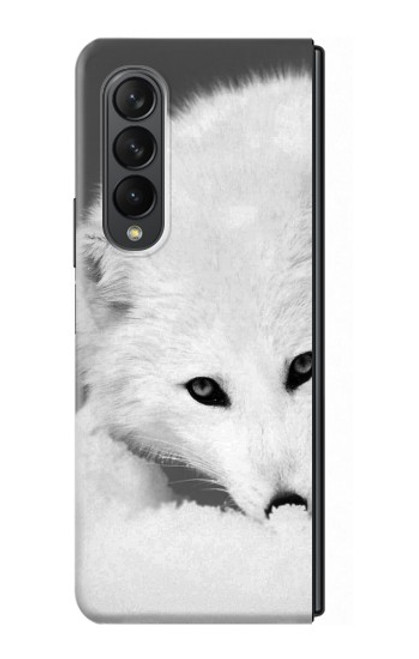 S2569 Blanc arctique Renard Etui Coque Housse pour Samsung Galaxy Z Fold 3 5G