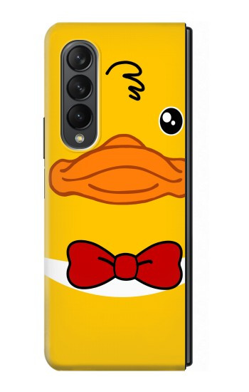 S2760 Canard Tuxedo jaune Dessin animé Etui Coque Housse pour Samsung Galaxy Z Fold 3 5G