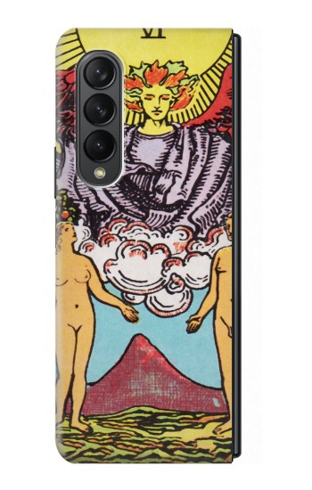 S2763 Lovers carte de tarot Etui Coque Housse pour Samsung Galaxy Z Fold 3 5G