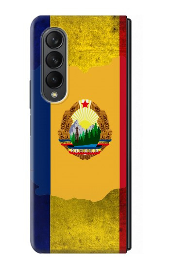 S3021 Roumanie Drapeau Etui Coque Housse pour Samsung Galaxy Z Fold 3 5G