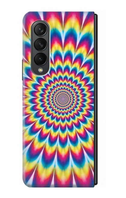 S3162 psychédélique coloré Etui Coque Housse pour Samsung Galaxy Z Fold 3 5G