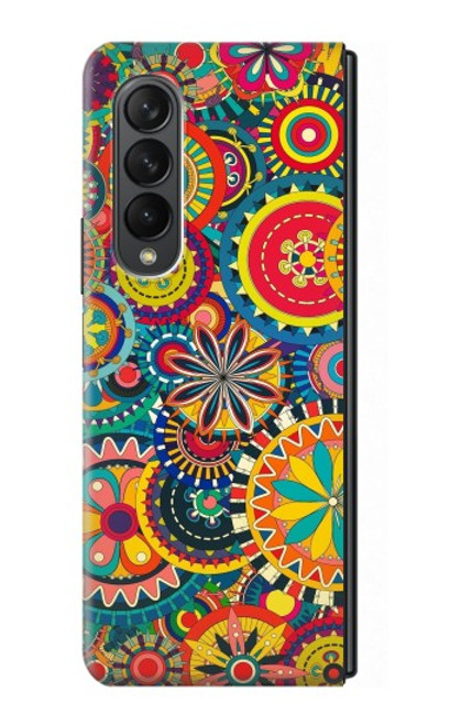 S3272 Motif coloré Etui Coque Housse pour Samsung Galaxy Z Fold 3 5G