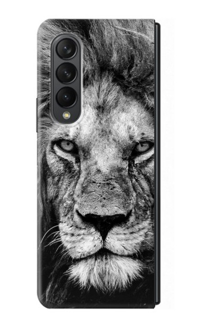 S3372 Lion Visage Etui Coque Housse pour Samsung Galaxy Z Fold 3 5G