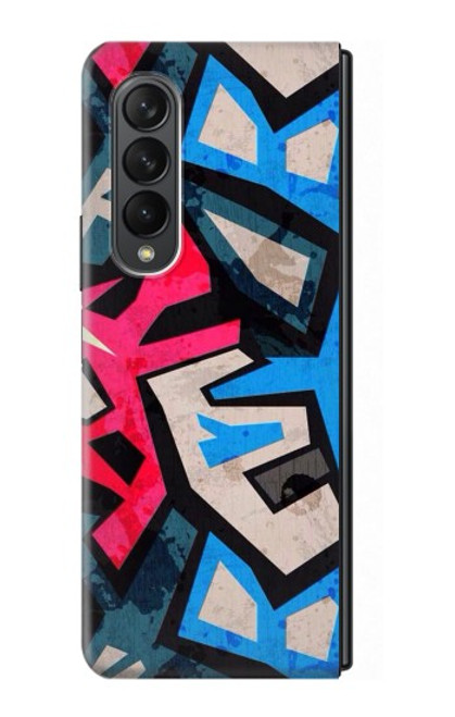 S3445 Art Graffiti rue Etui Coque Housse pour Samsung Galaxy Z Fold 3 5G
