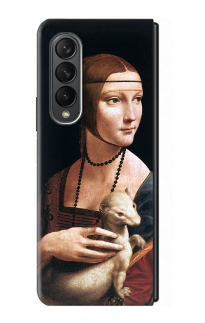 S3471 Lady hermine Leonardo da Vinci Etui Coque Housse pour Samsung Galaxy Z Fold 3 5G