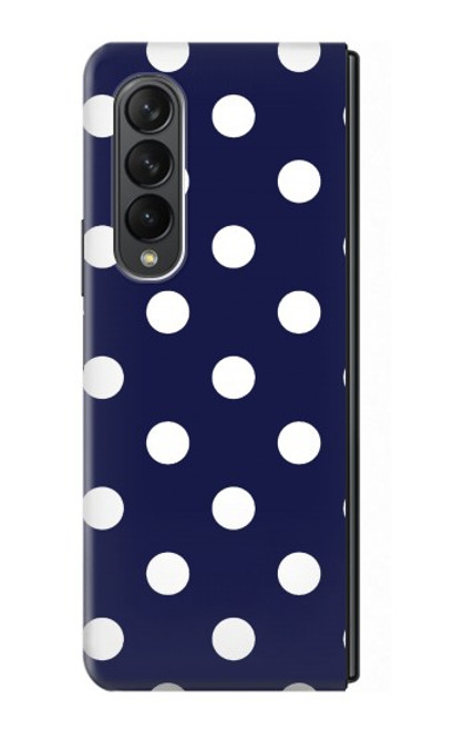 S3533 Bleu à pois Etui Coque Housse pour Samsung Galaxy Z Fold 3 5G