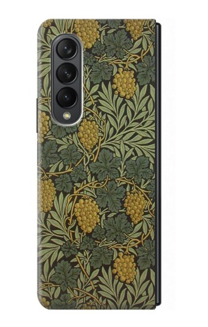 S3662 William Morris Vine Pattern Etui Coque Housse pour Samsung Galaxy Z Fold 3 5G