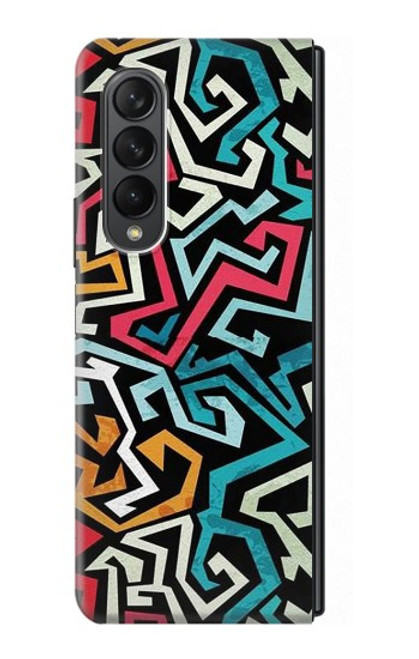 S3712 Motif Pop Art Etui Coque Housse pour Samsung Galaxy Z Fold 3 5G