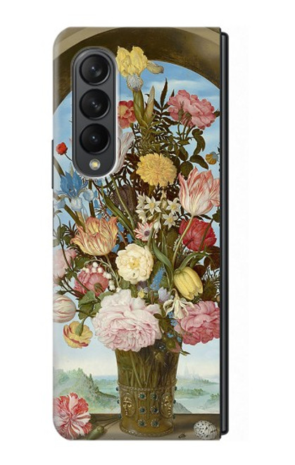 S3749 Vase de fleurs Etui Coque Housse pour Samsung Galaxy Z Fold 3 5G