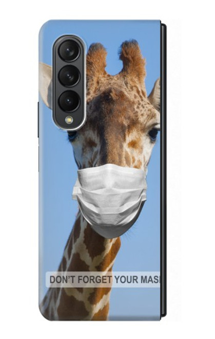 S3806 Drôle de girafe Etui Coque Housse pour Samsung Galaxy Z Fold 3 5G