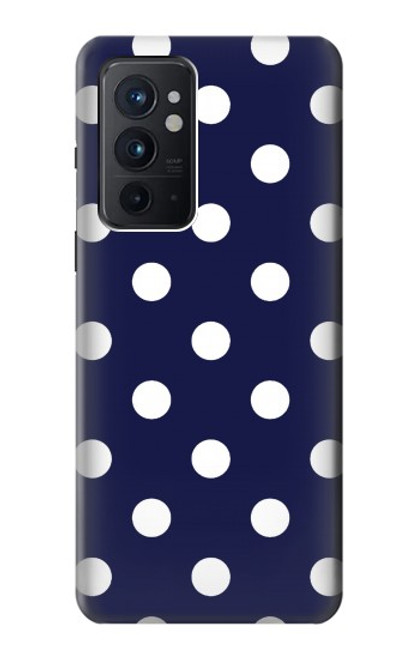 S3533 Bleu à pois Etui Coque Housse pour OnePlus 9RT 5G