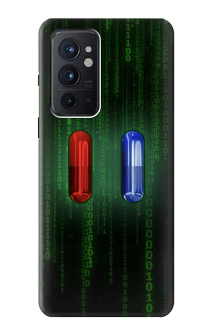 S3816 Comprimé Rouge Comprimé Bleu Capsule Etui Coque Housse pour OnePlus 9RT 5G