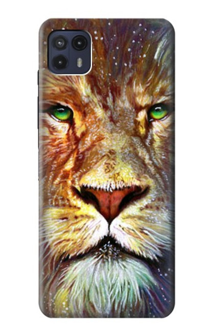 S1354 Lion Etui Coque Housse pour Motorola Moto G50 5G [for G50 5G only. NOT for G50]