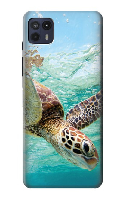 S1377 Océan tortue de mer Etui Coque Housse pour Motorola Moto G50 5G [for G50 5G only. NOT for G50]