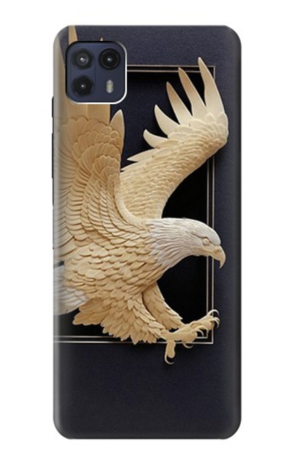 S1383 Sculpture papier Aigle Etui Coque Housse pour Motorola Moto G50 5G [for G50 5G only. NOT for G50]