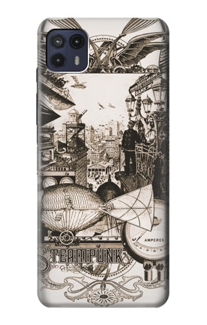 S1681 Dessin steampunk Etui Coque Housse pour Motorola Moto G50 5G [for G50 5G only. NOT for G50]
