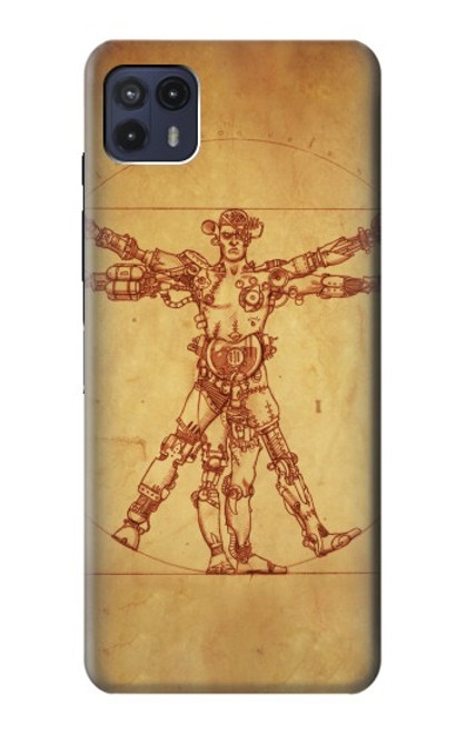 S1682 steampunk Frankenstein Etui Coque Housse pour Motorola Moto G50 5G [for G50 5G only. NOT for G50]