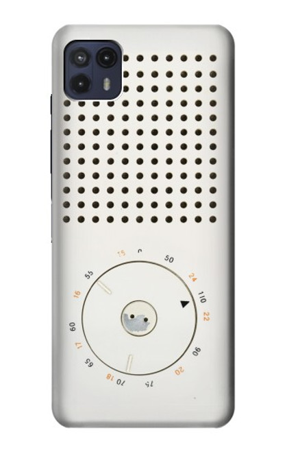 S1857 Rétro transistor radio Etui Coque Housse pour Motorola Moto G50 5G [for G50 5G only. NOT for G50]