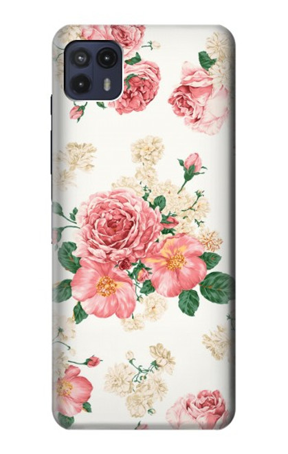 S1859 Motif Rose Etui Coque Housse pour Motorola Moto G50 5G [for G50 5G only. NOT for G50]