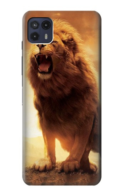 S1957 Lion Etui Coque Housse pour Motorola Moto G50 5G [for G50 5G only. NOT for G50]