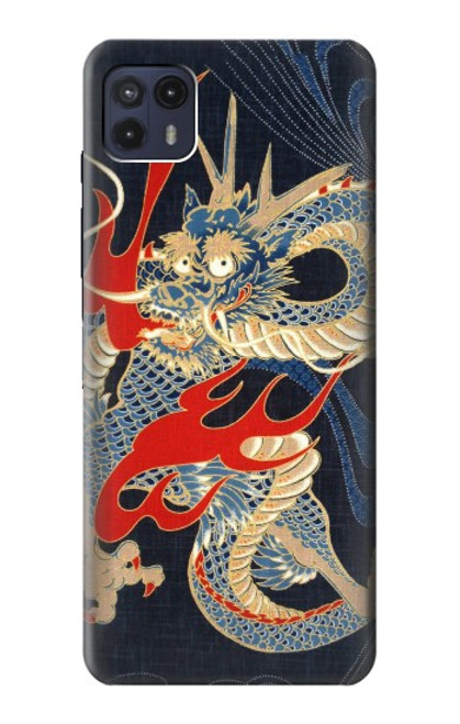 S2073 Japon dragon Art Etui Coque Housse pour Motorola Moto G50 5G [for G50 5G only. NOT for G50]