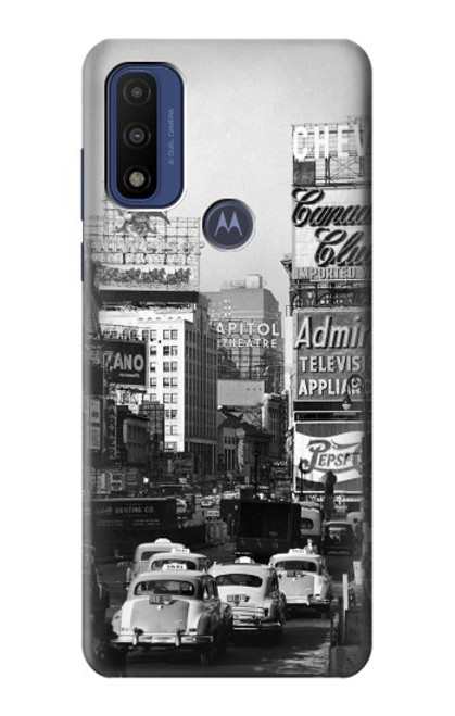 S0182 New York Vintage Etui Coque Housse pour Motorola G Pure
