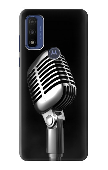 S1672 Rétro Musique Jazz Microphone Etui Coque Housse pour Motorola G Pure