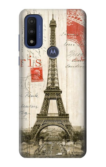 S2108 Tour Eiffel de Paris Carte postale Etui Coque Housse pour Motorola G Pure