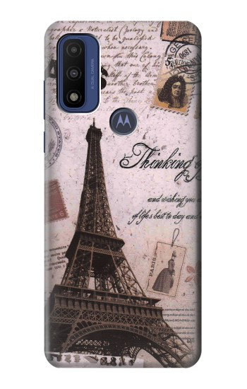 S2211 Carte postale de Paris Tour Eiffel Etui Coque Housse pour Motorola G Pure