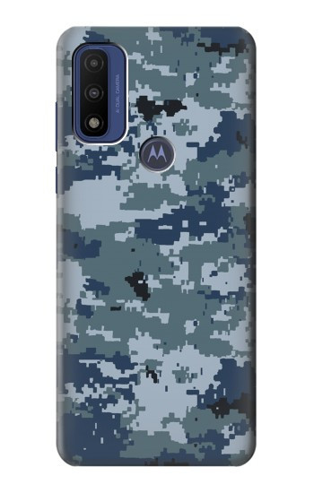 S2346 Marine Camo camouflage graphique Etui Coque Housse pour Motorola G Pure