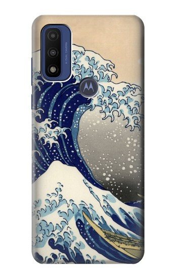 S2389 Hokusai La grande vague de Kanagawa Etui Coque Housse pour Motorola G Pure