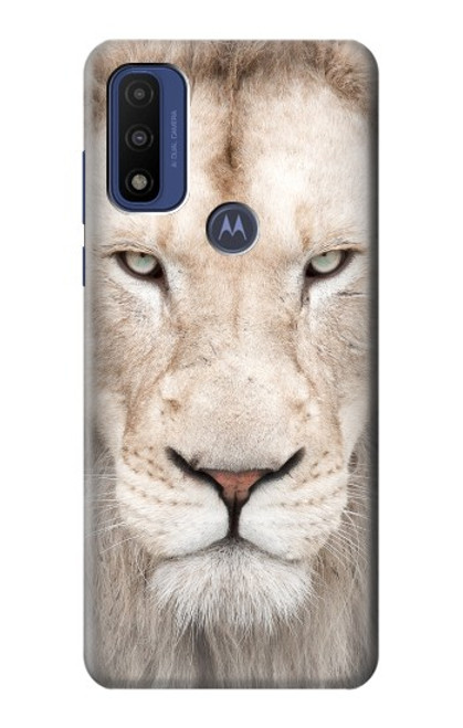S2399 Lion Visage Etui Coque Housse pour Motorola G Pure
