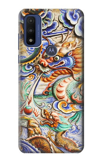 S2584 Traditionnel dragon chinois Art Etui Coque Housse pour Motorola G Pure