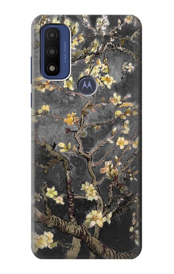 S2664 Noir Fleur Amandier Van Gogh Etui Coque Housse pour Motorola G Pure