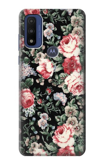 S2727 Motif Rose millésimé Etui Coque Housse pour Motorola G Pure