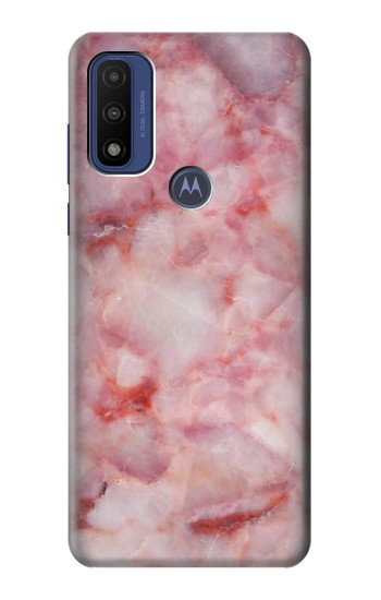 S2843 Texture en marbre rose Etui Coque Housse pour Motorola G Pure