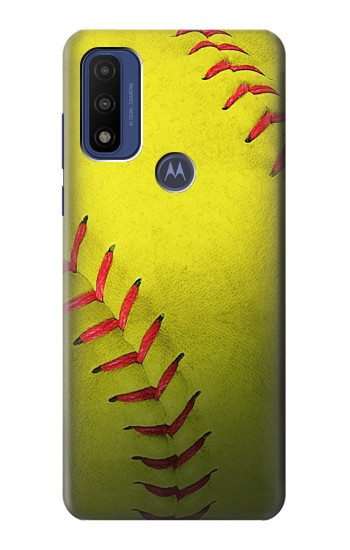 S3031 Softball balle jaune Etui Coque Housse pour Motorola G Pure