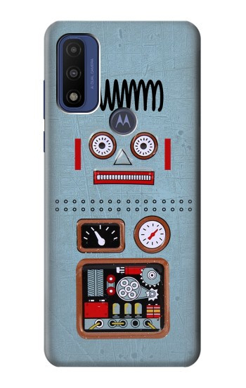 S3040 Retro Robot Jouet Etui Coque Housse pour Motorola G Pure