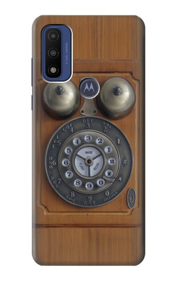 S3146 Mur Antique Retro Ligne téléphonique Etui Coque Housse pour Motorola G Pure