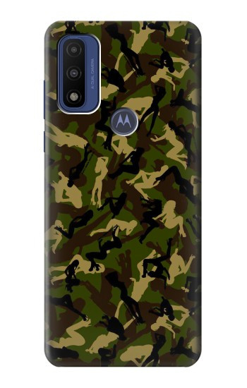 S3356 Camo camouflage de fille Etui Coque Housse pour Motorola G Pure
