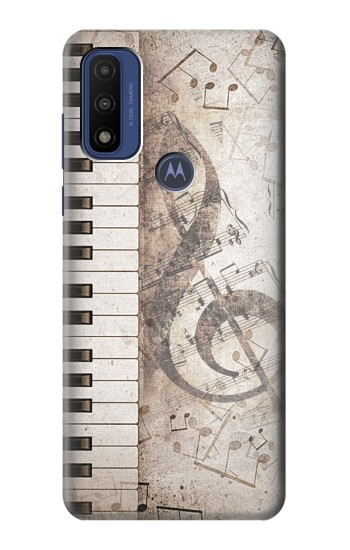S3390 Note de musique Etui Coque Housse pour Motorola G Pure