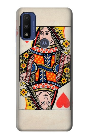 S3429 Carte Reine Coeurs Etui Coque Housse pour Motorola G Pure