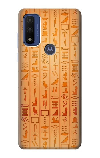 S3440 Hiéroglyphes égyptiens Etui Coque Housse pour Motorola G Pure